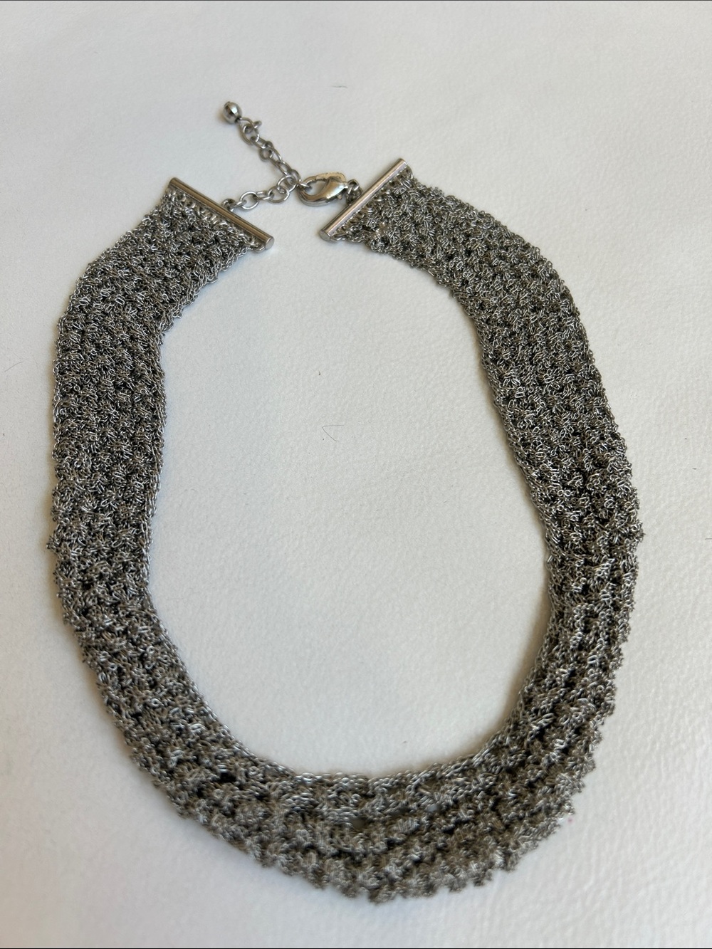 Silver Mesh Necklace